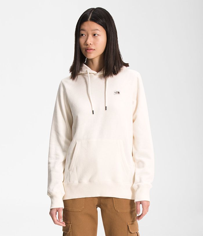 The North Face Bluza Damska Białe Heritage Patch Pullover - NWDR01625